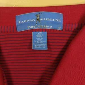 Fairway & Greene Pureformance Red Men's Golf Polo Shirt TPC Tampa Bay Size XL